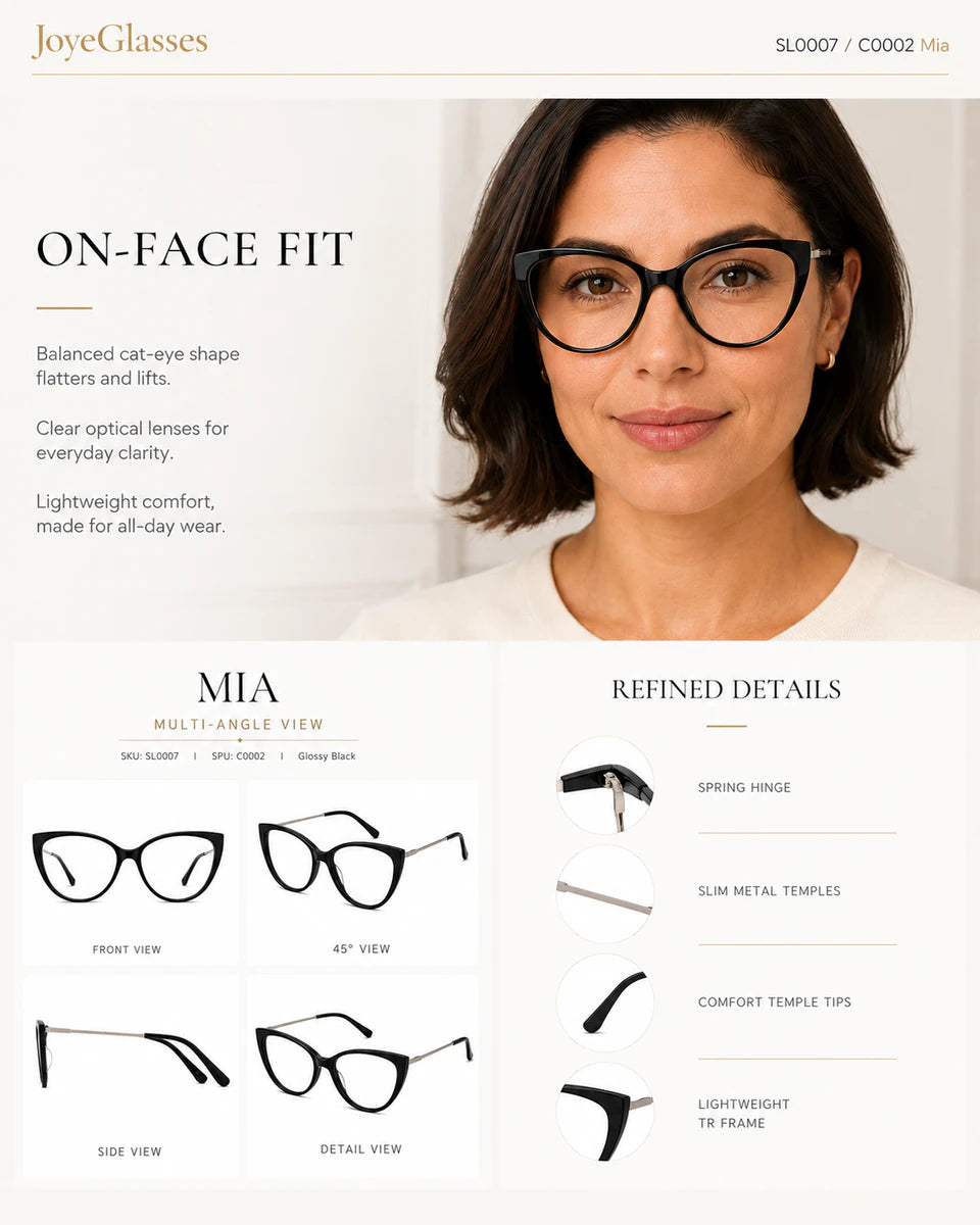 Available frame colors and details