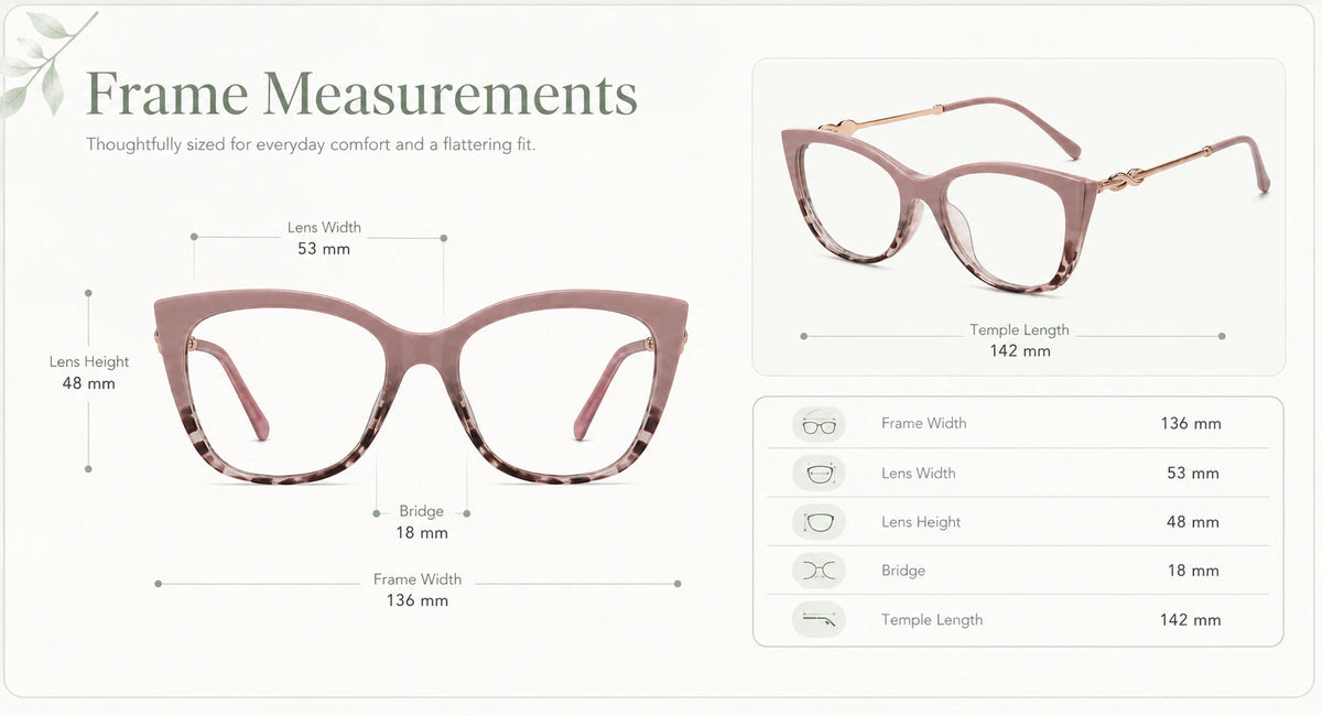 Frame size and fit details