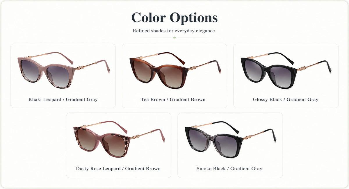Available frame colors and details