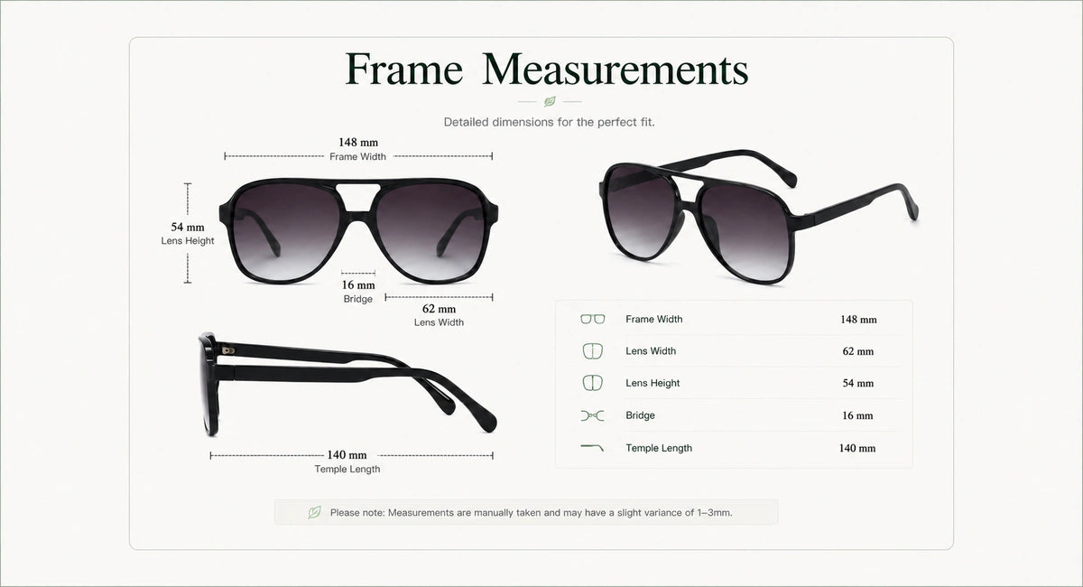 Frame size and fit details