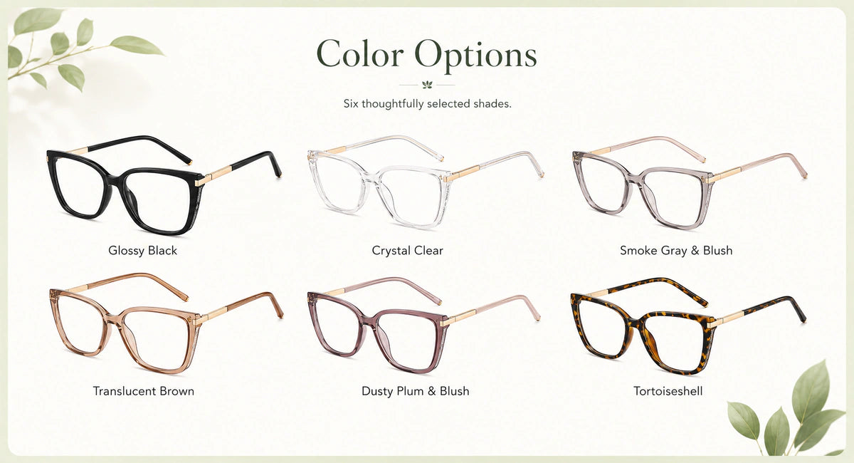 Available frame colors and details