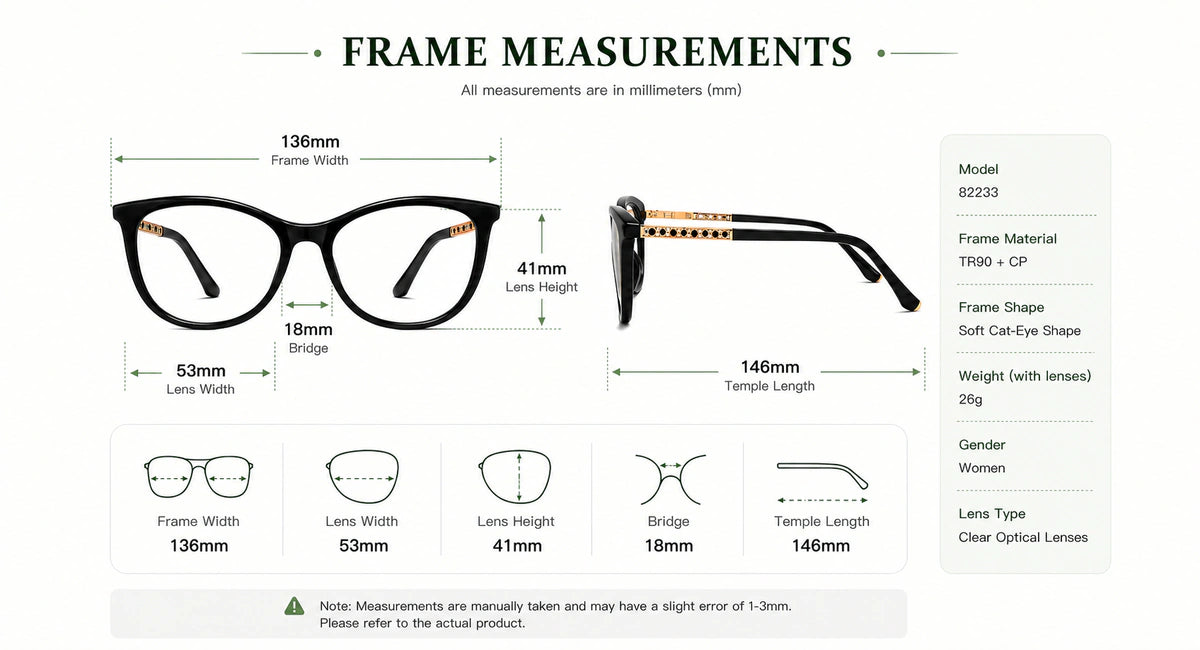 Frame size and fit details