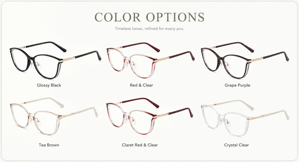 Available frame colors and details