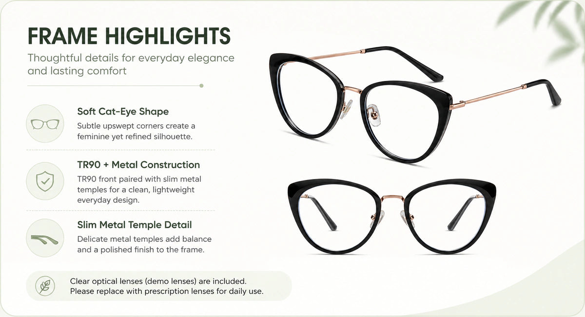 Prescription-ready eyewear frame