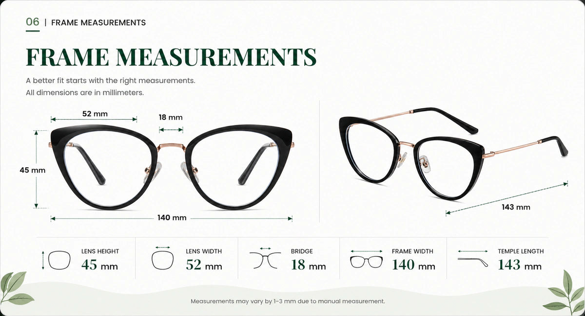 Frame size and fit details