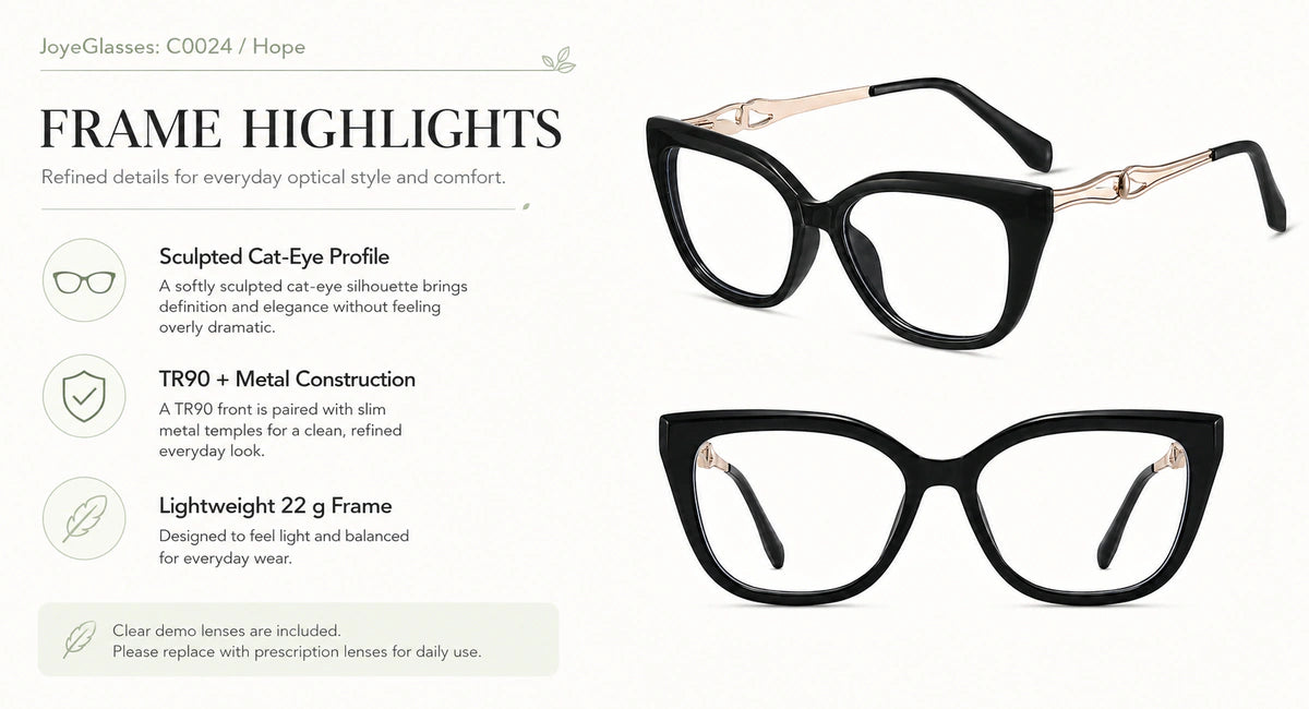Prescription-ready eyewear frame