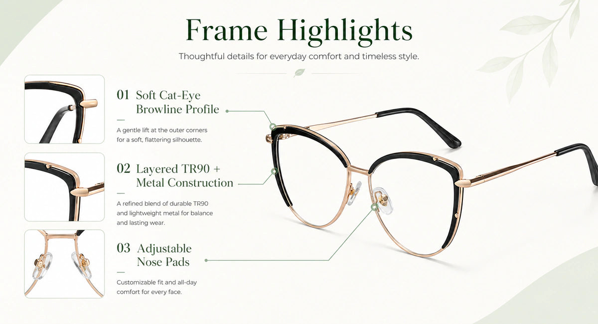 Prescription-ready eyewear frame