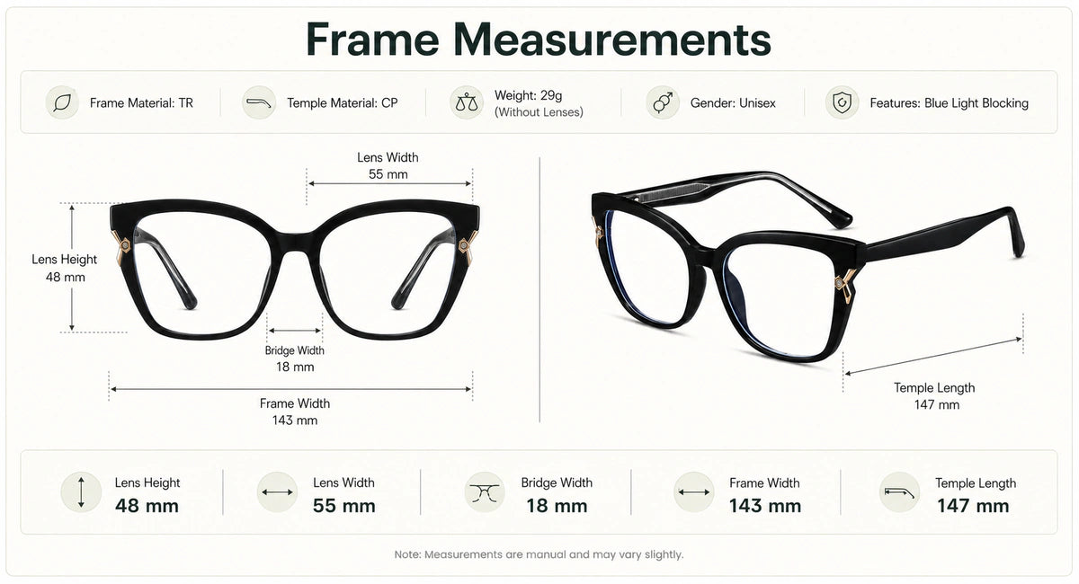 Frame size and fit details