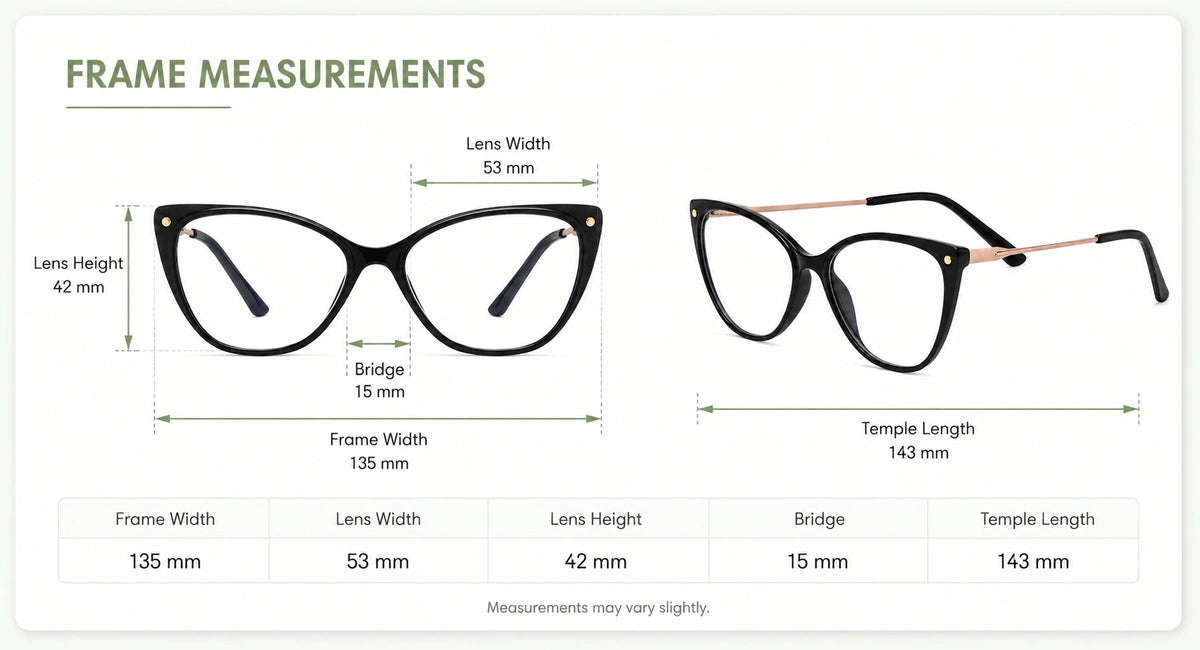 Frame size and fit details