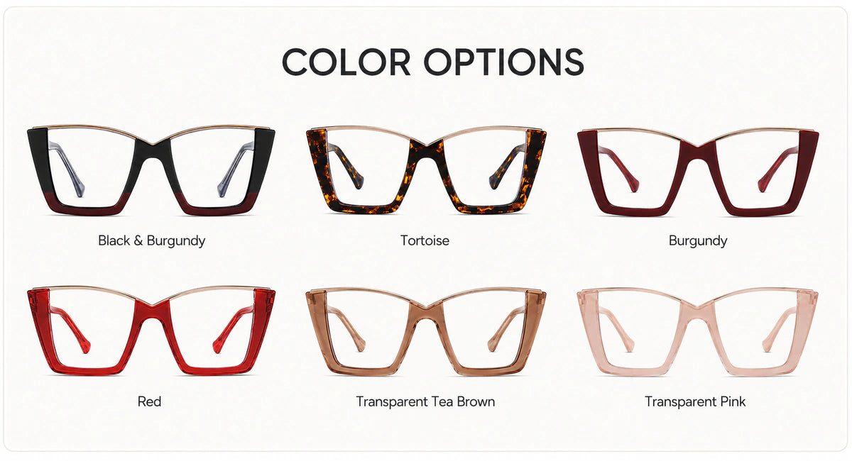 Available frame colors and details