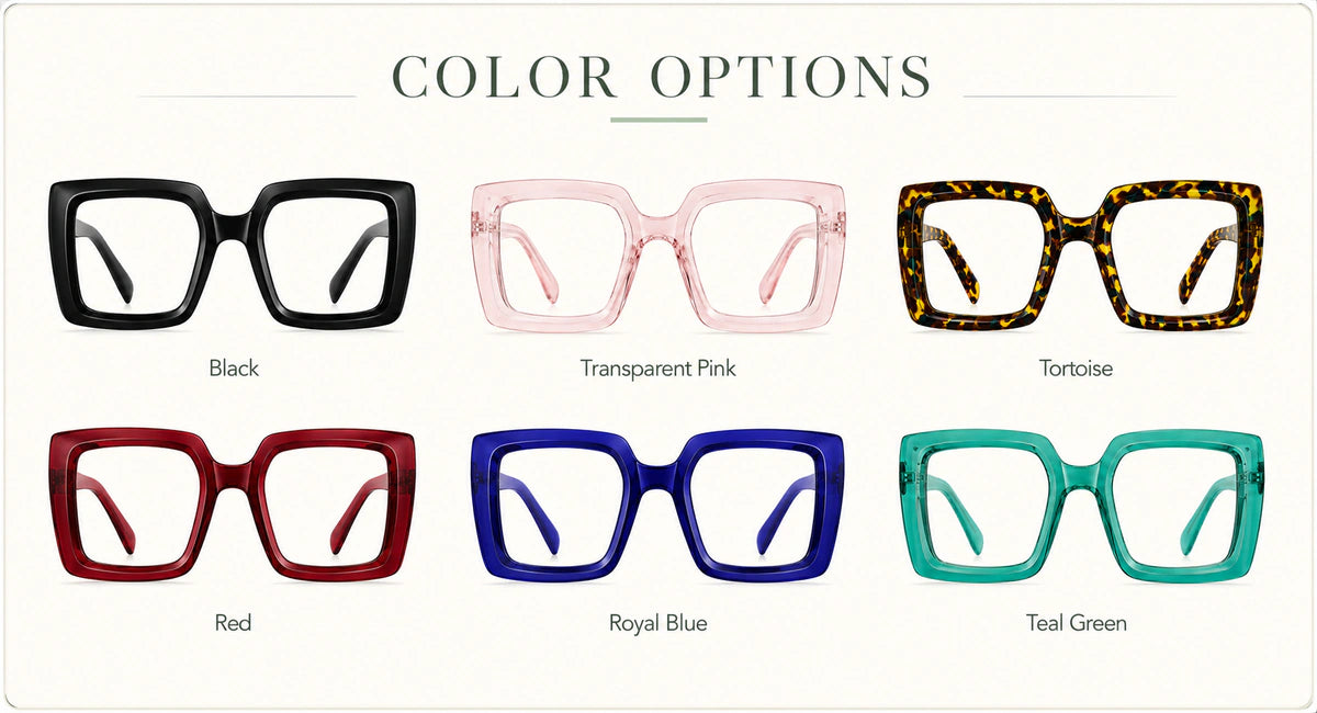 Available frame colors and details