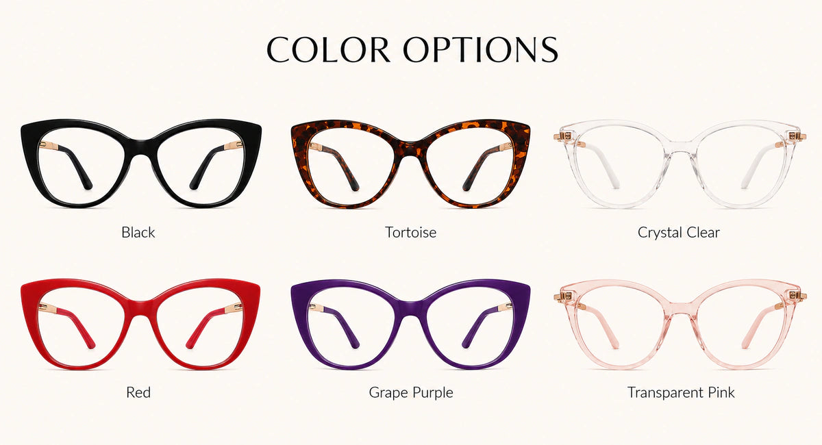 Available frame colors and details