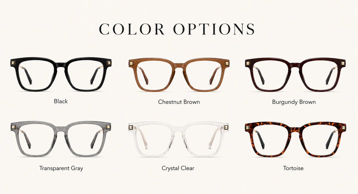 Available frame colors and details