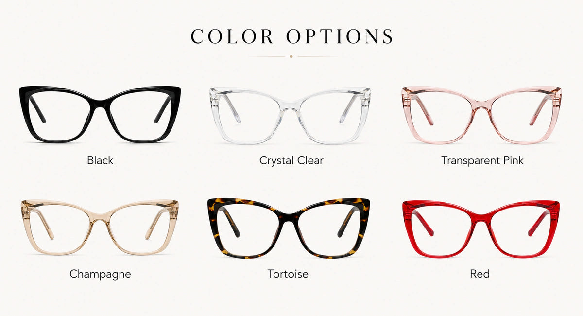 Available frame colors and details