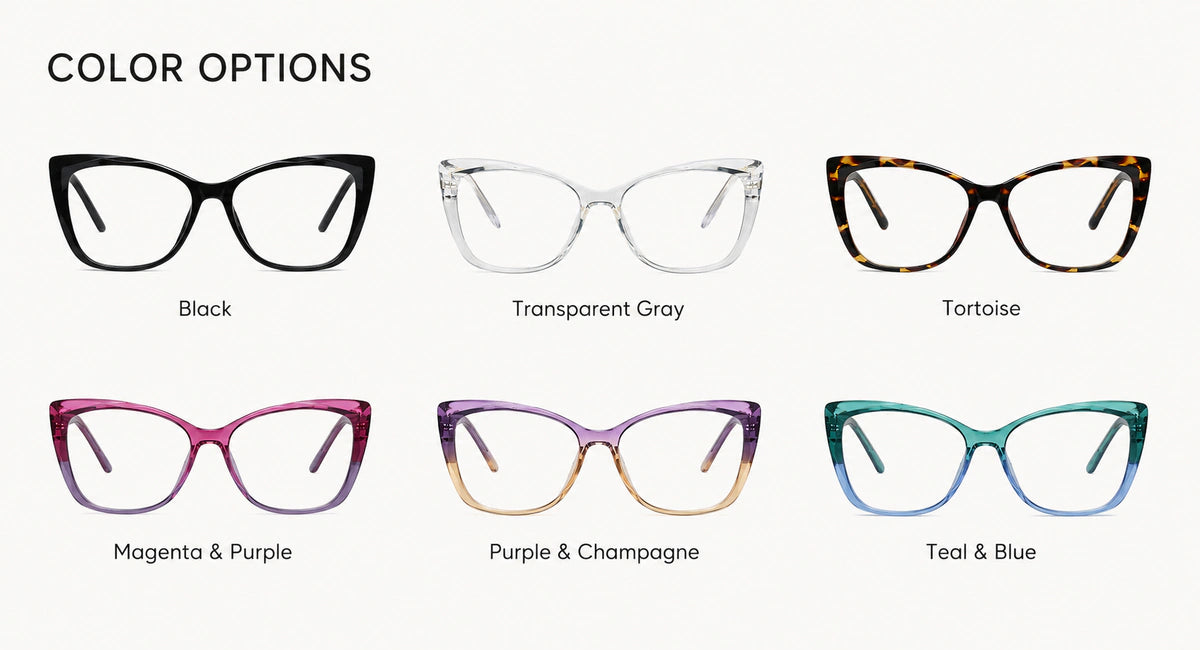 Available frame colors and details