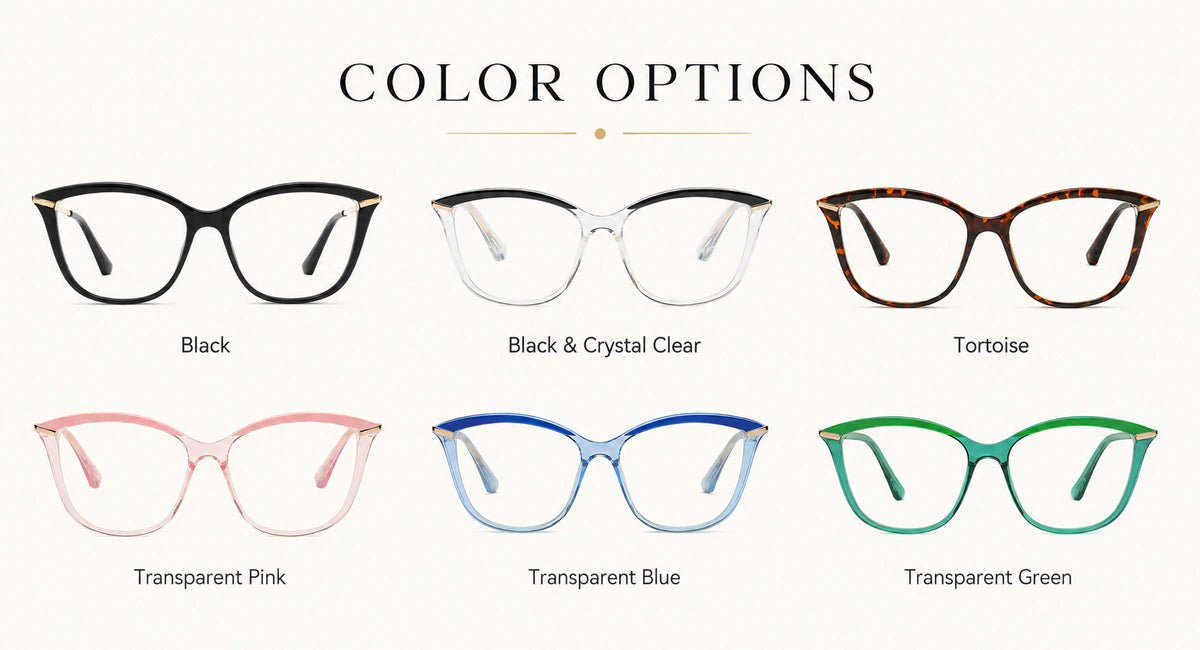 Available frame colors and details