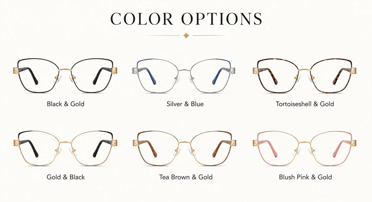 Available frame colors and details