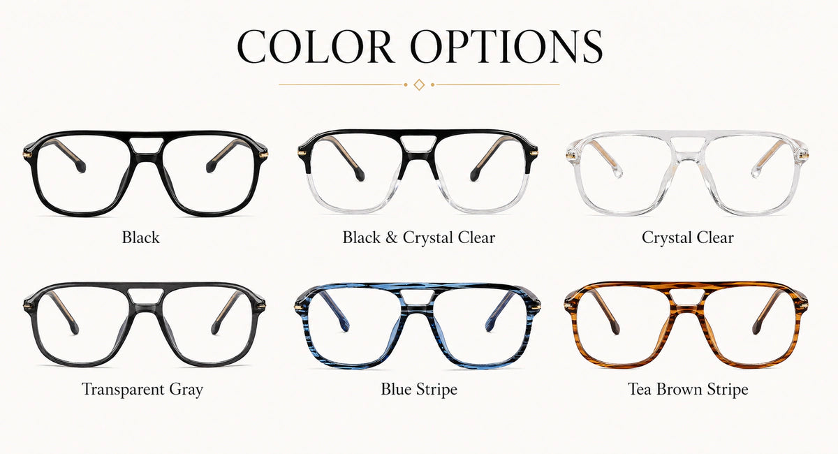 Available frame colors and details