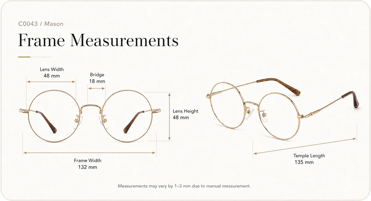 Frame size and fit details