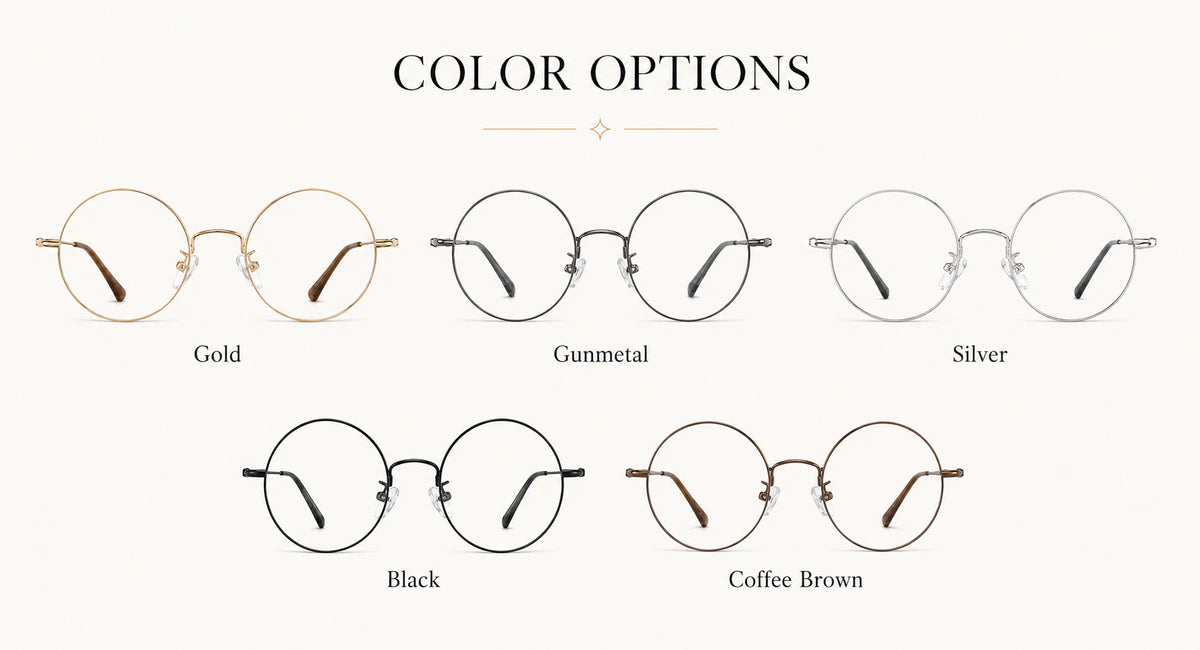 Available frame colors and details