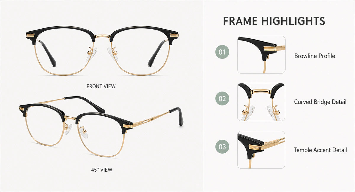 Prescription-ready eyewear frame