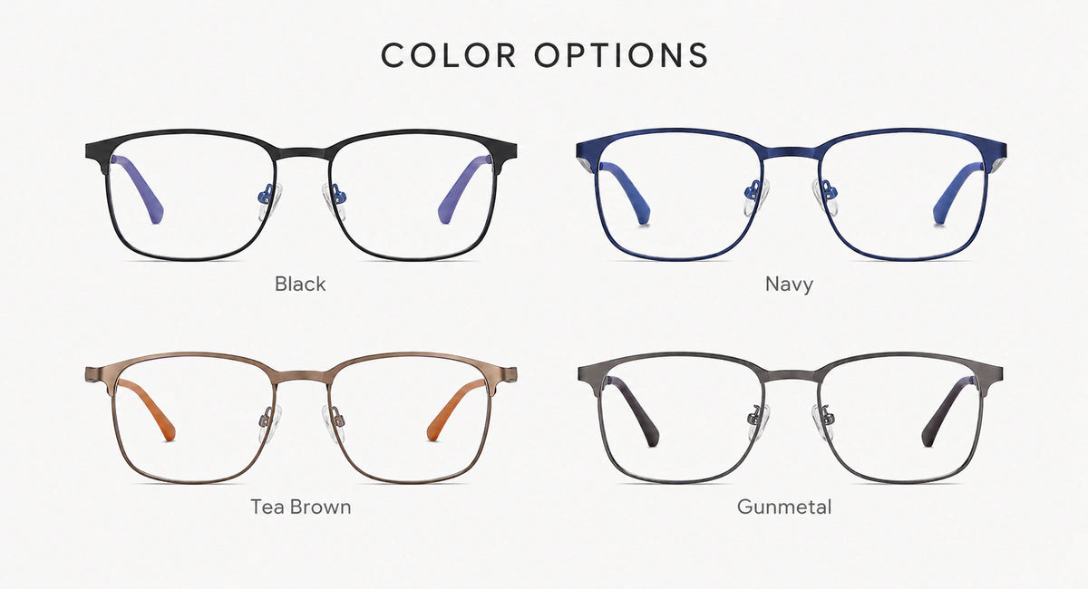 Available frame colors and details