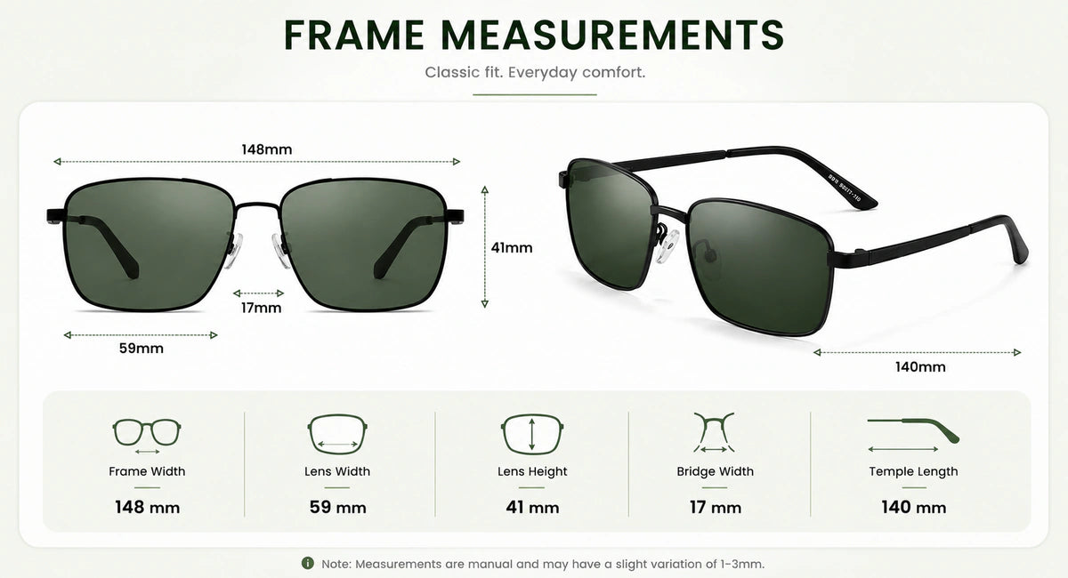 Frame size and fit details