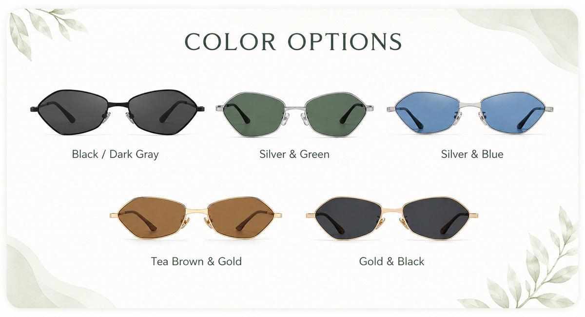 Available frame colors and details