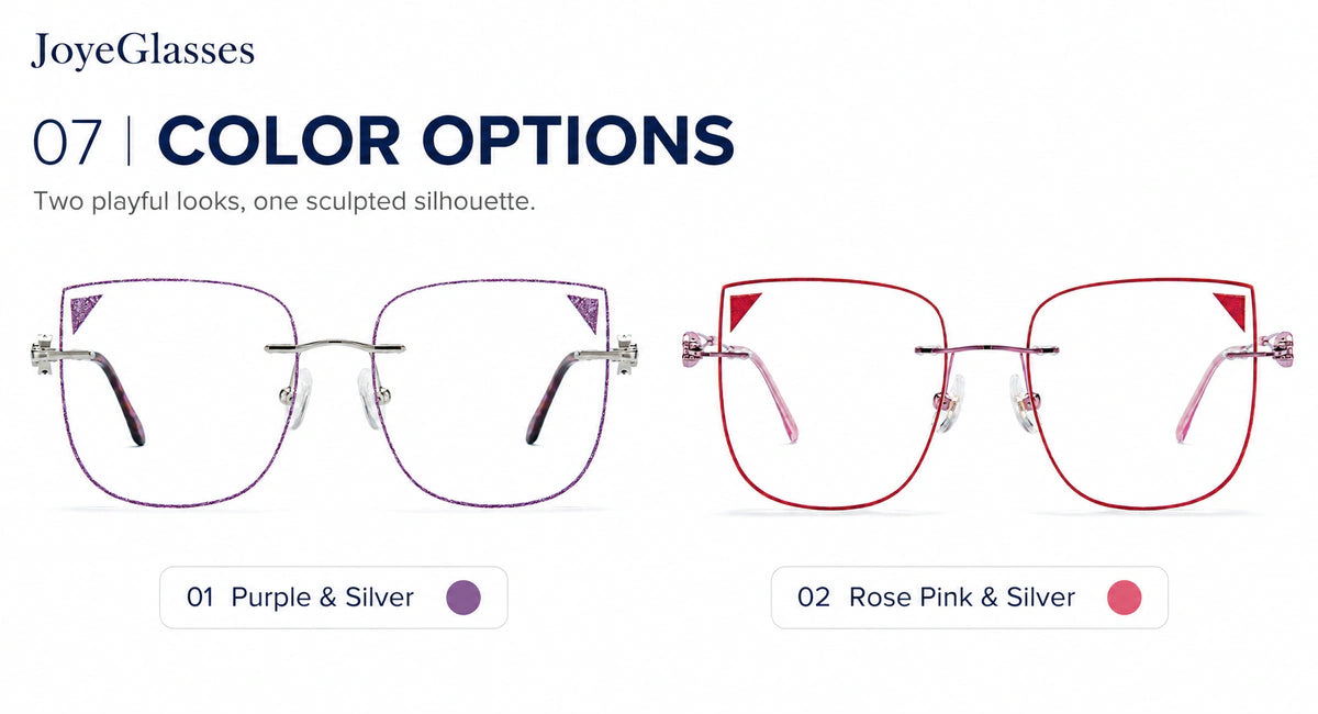 Available frame colors and details