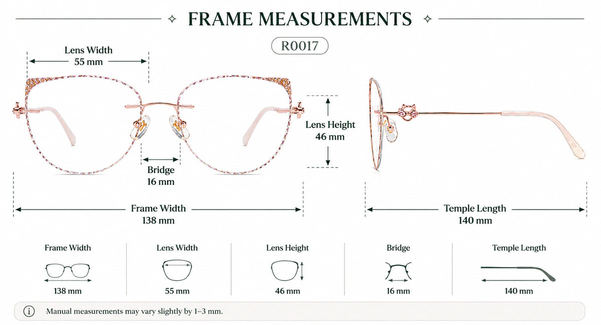 Frame size and fit details