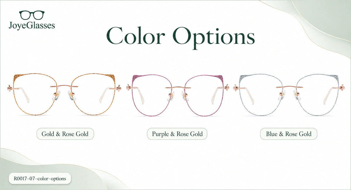 Available frame colors and details