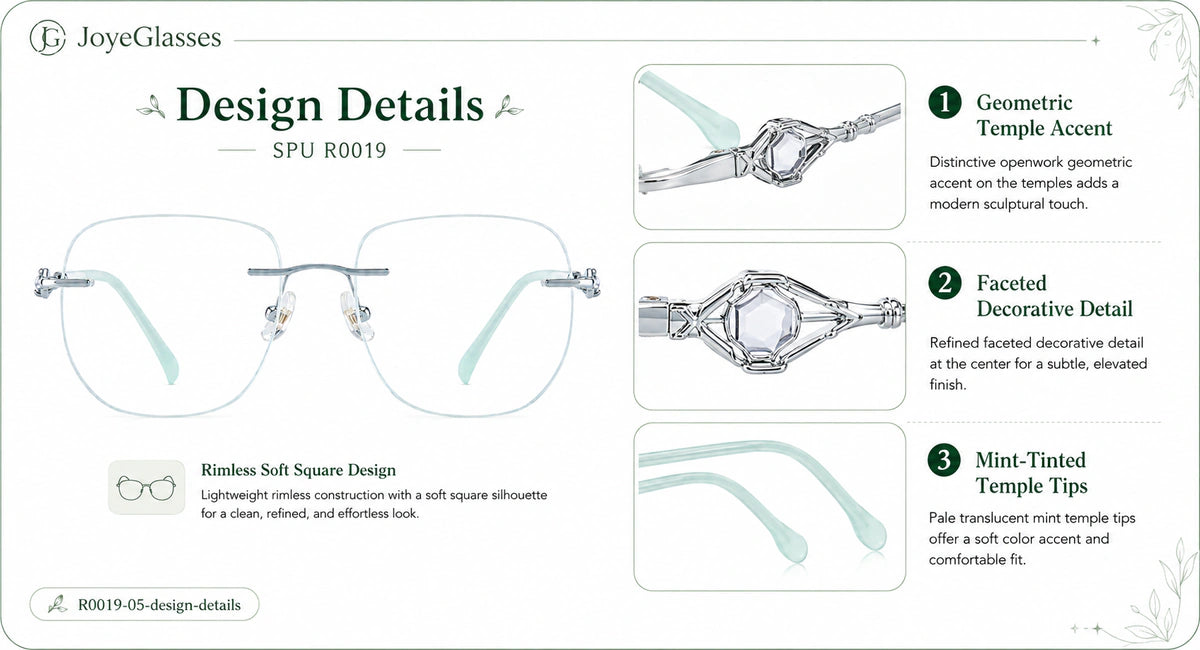 Prescription-ready eyewear frame