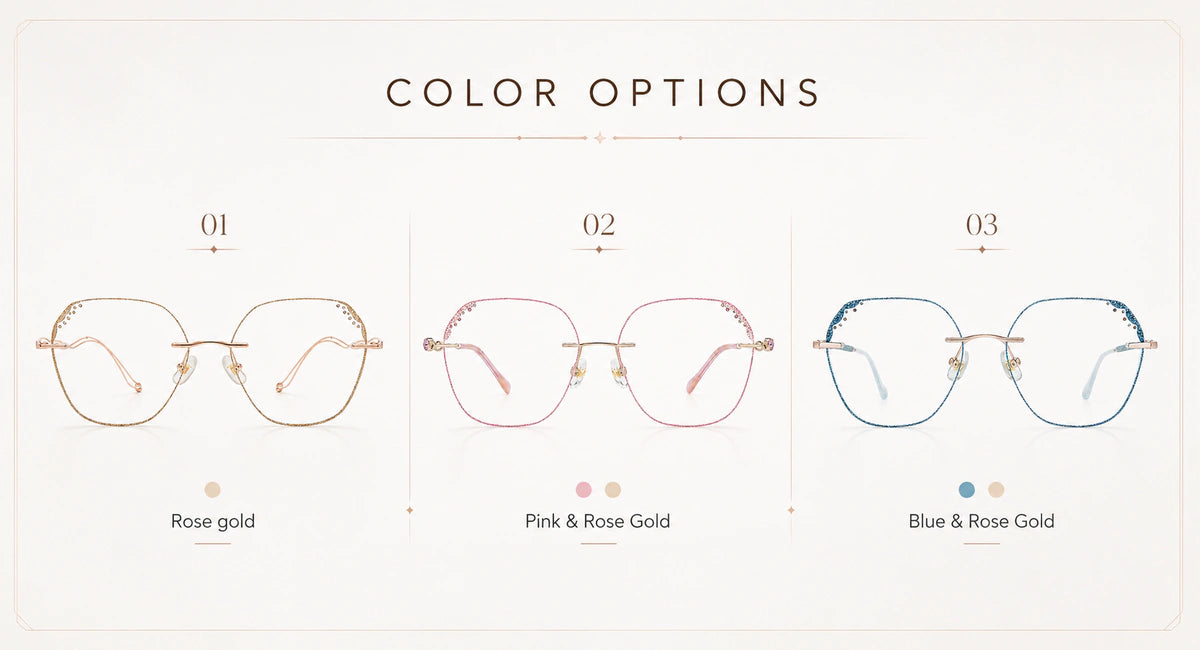 Available frame colors and details