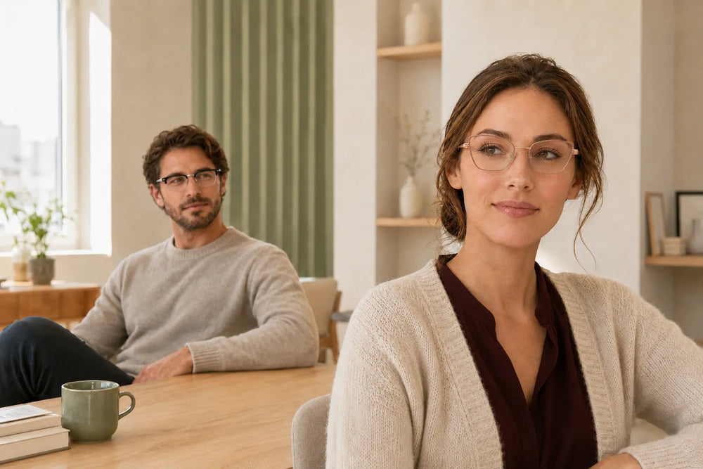 JoyeGlasses models wearing everyday eyeglasses